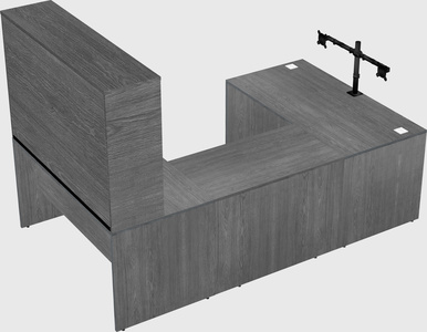 U-shaped desk