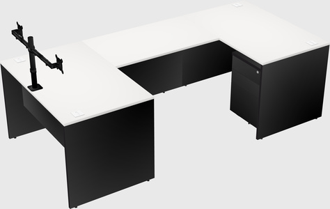 U-shaped desk