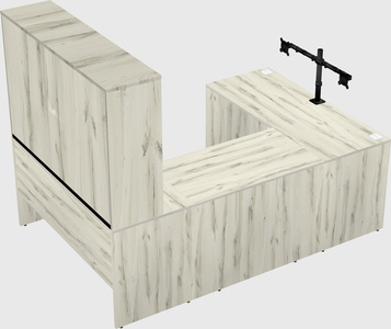 U-shaped desk