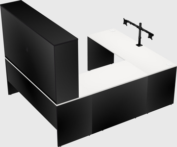 U-shaped desk
