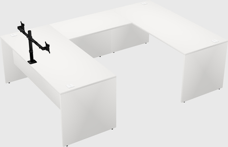 U-shaped desk