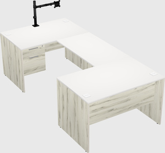 U-shaped desk