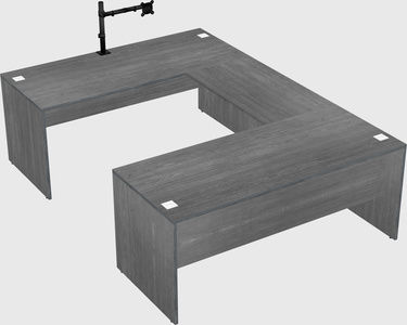 U-shaped desk