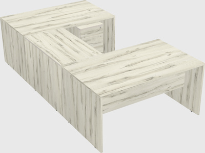 U-shaped desk