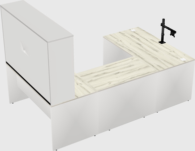 U-shaped desk