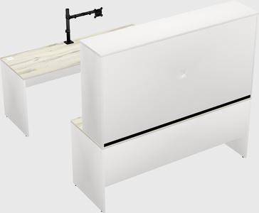 U-shaped desk