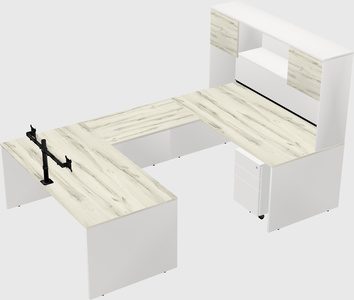 U-shaped desk