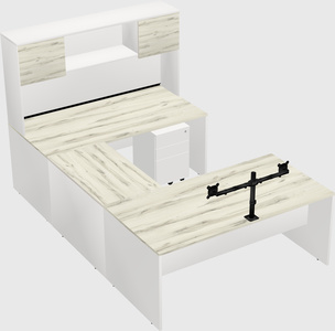 U-shaped desk