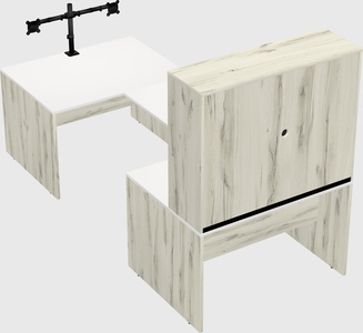 U-shaped desk