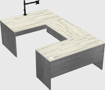 U-shaped desk