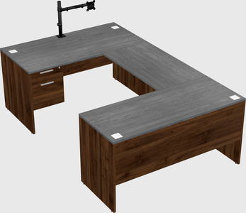 U-shaped desk