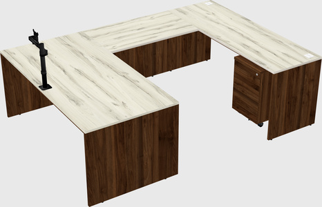 U-shaped desk