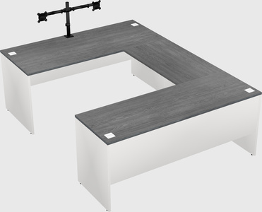 U-shaped desk