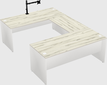 U-shaped desk
