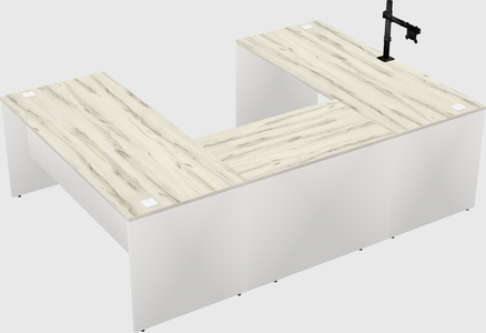 U-shaped desk