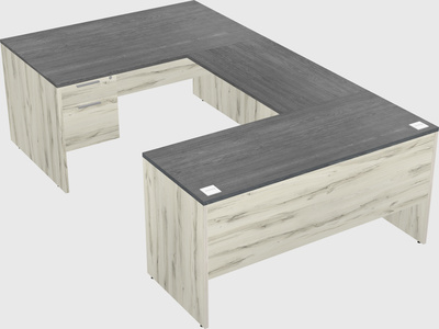 U-shaped desk