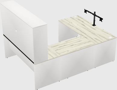 U-shaped desk
