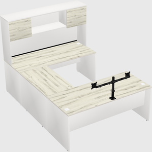 U-shaped desk