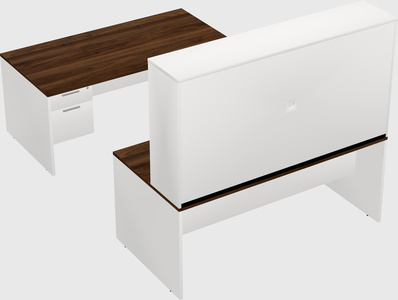 U-shaped desk