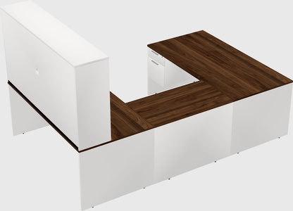 U-shaped desk