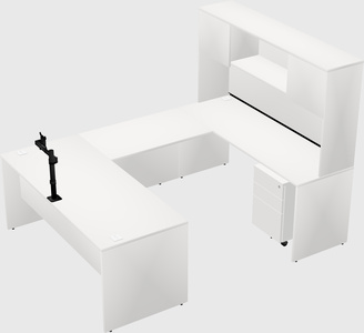 U-shaped desk