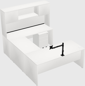 U-shaped desk