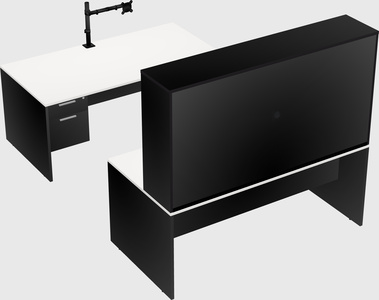 U-shaped desk