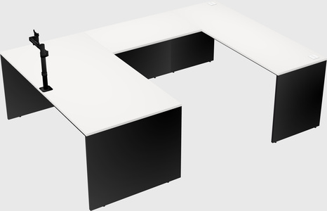 U-shaped desk