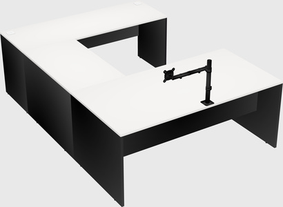 U-shaped desk