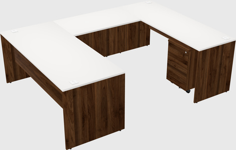U-shaped desk