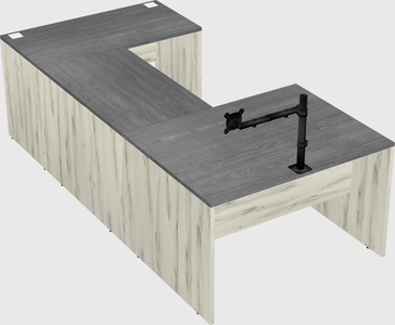 U-shaped desk