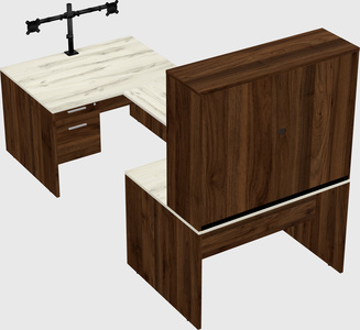 U-shaped desk