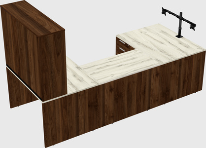 U-shaped desk