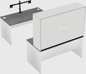 U-shaped desk
