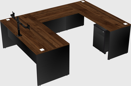 U-shaped desk