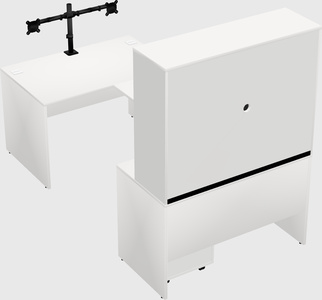 U-shaped desk