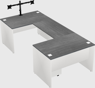 U-shaped desk