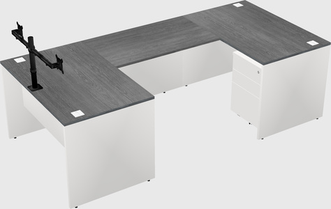U-shaped desk