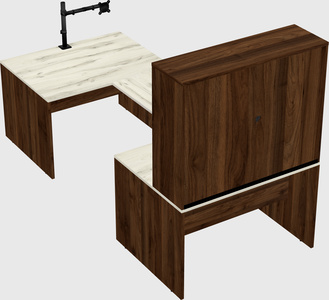 U-shaped desk