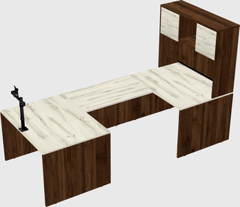 U-shaped desk