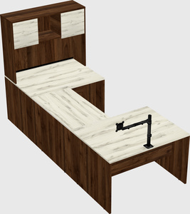 U-shaped desk