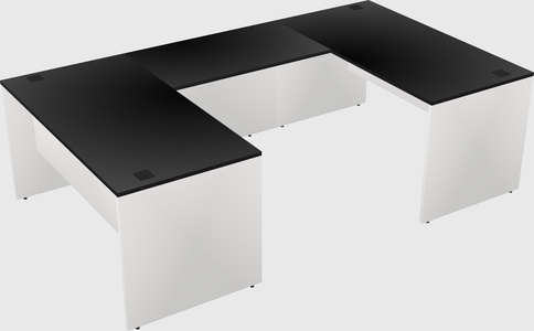 U-shaped desk