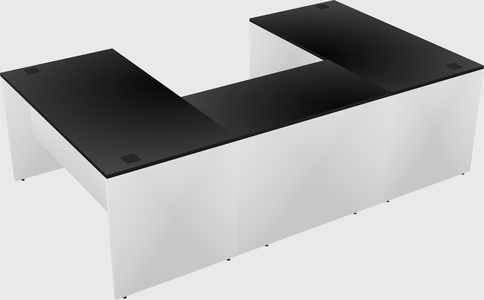 U-shaped desk