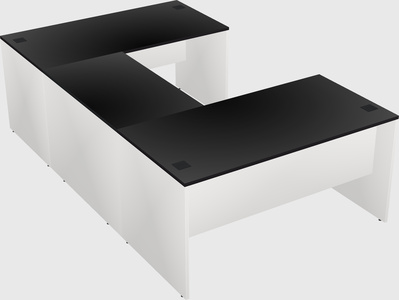 U-shaped desk