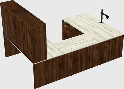 U-shaped desk