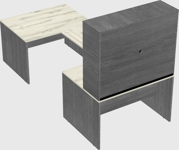 U-shaped desk