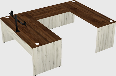 U-shaped desk