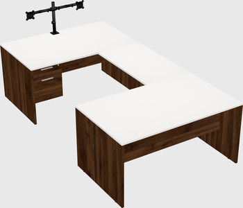 U-shaped desk