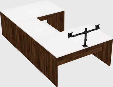 U-shaped desk