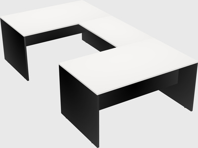 U-shaped desk